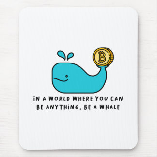 Bitcoin Whale T-Shirt Mouse Pad