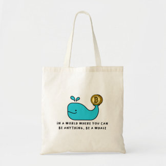 Bitcoin Whale T-Shirt Tote Bag