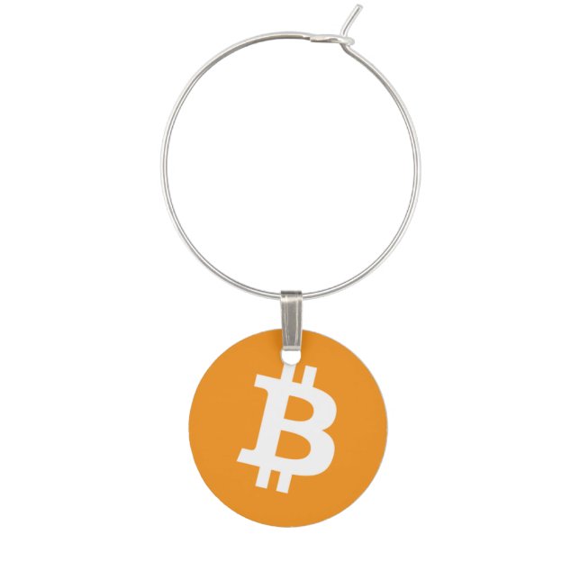 Bitcoin Wine Charm (Front)