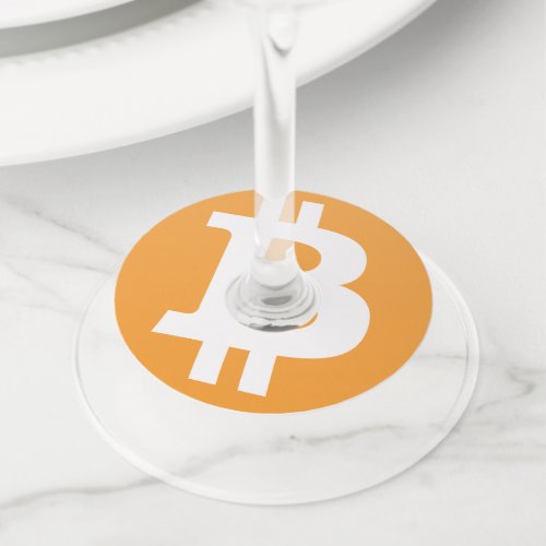 Bitcoin Wine Glass Tag