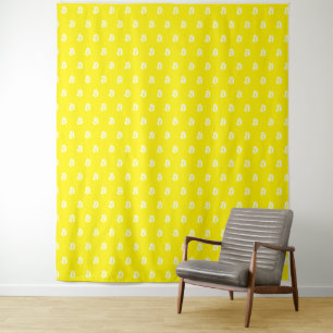 Bitcoin Yellow Tapestry