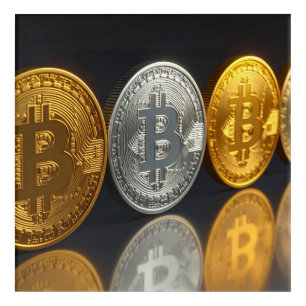 bitcoins acrylic print