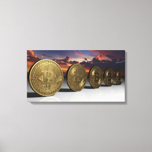 Bitcoins Canvas Print
