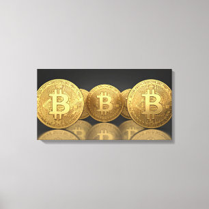 Bitcoins Canvas Print
