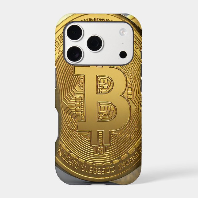 bitcoins iPhone case (Back)