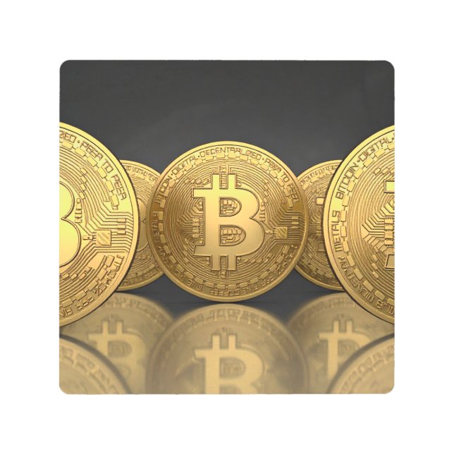 Bitcoins Metal Print (Front)