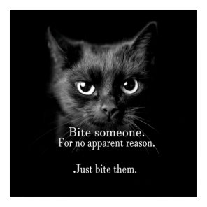 BITE EM..JUST DO IT! POSTER