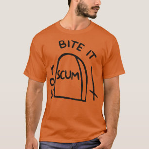 BITE IT YOU SCUM Chest Tattoo T-Shirt