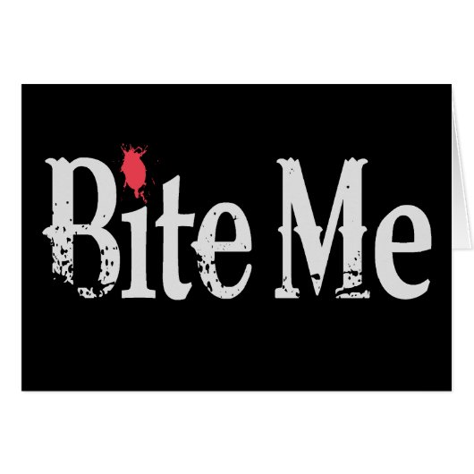 Bite Me (Blood) Cards (Front Horizontal)