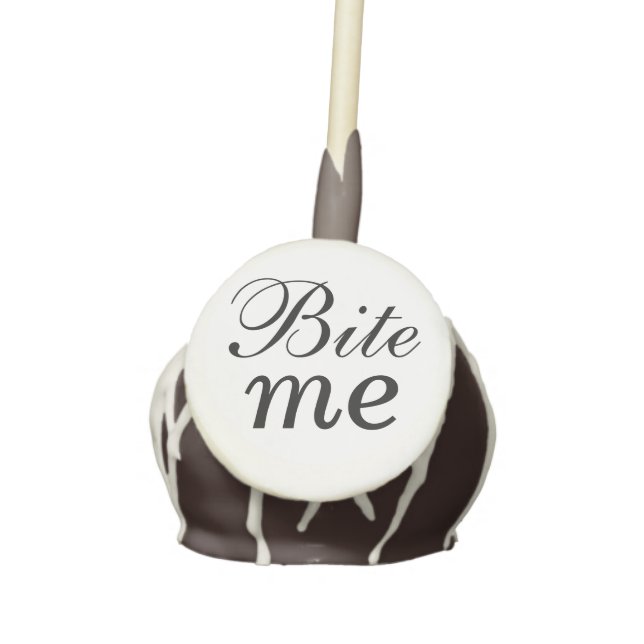 Bite Me Cake Pops - black/white (Front)