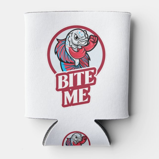 Bite Me Can Cooler (Front)