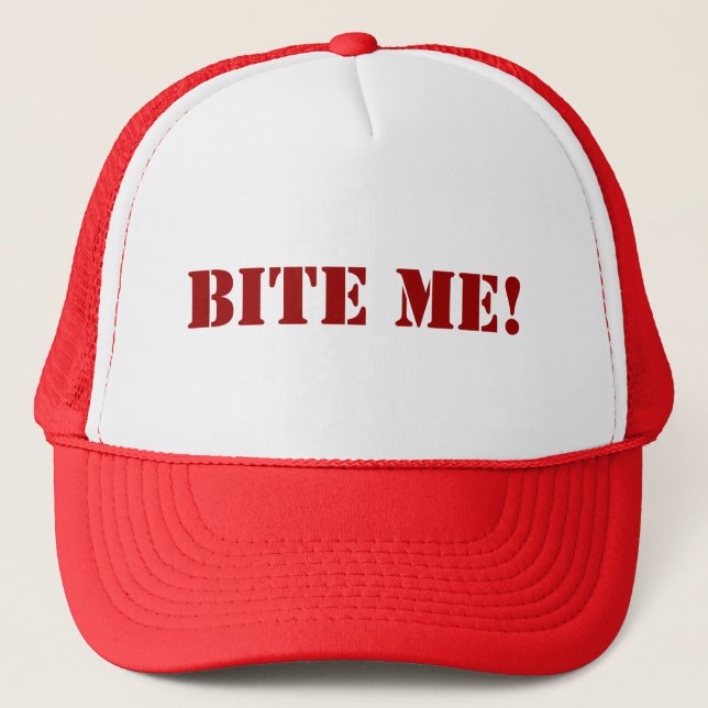 Bite Me Cap - Customizable (Front)