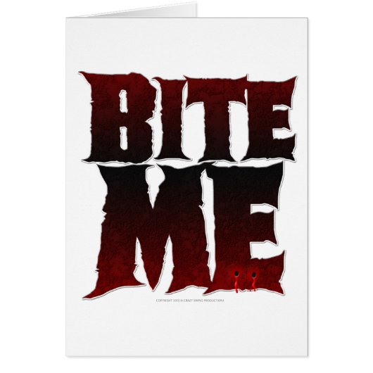 bite me cards (Front)