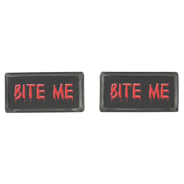 Bite Me Cufflinks (Front)