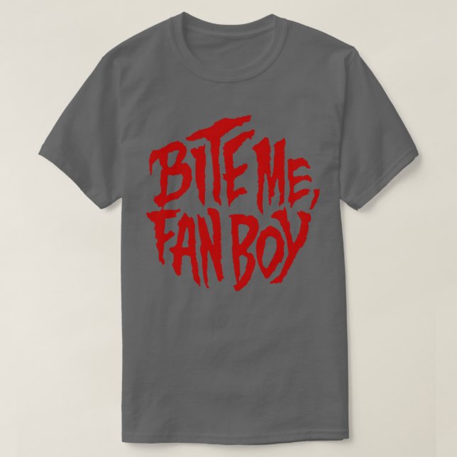 Bite me fan boy lobos back T-Shirt (Design Front)