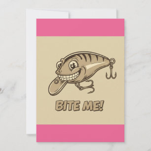 Bite Me! Fishing Lure Invitation