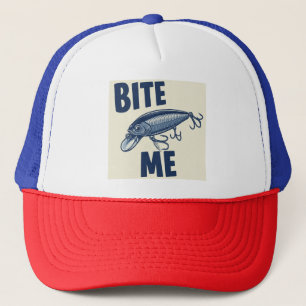 Bite Me Fishing Lure Truckers Hat
