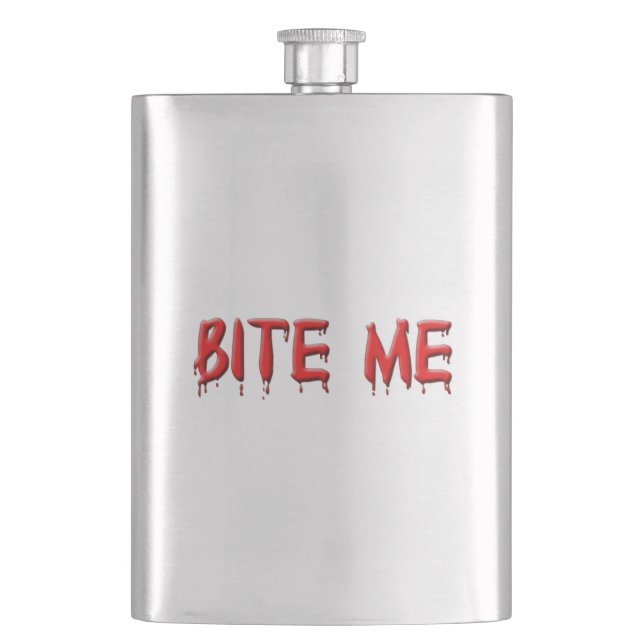 Bite Me Flask (Front)
