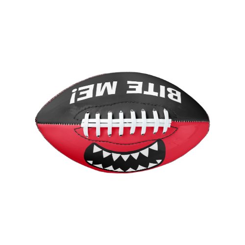 Bite me funny mini football gift