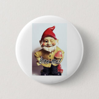 Bite Me Gnome Button