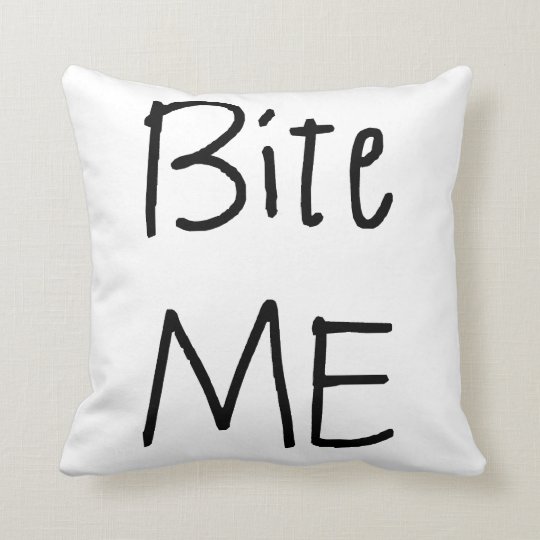 Bite Me Pillow
