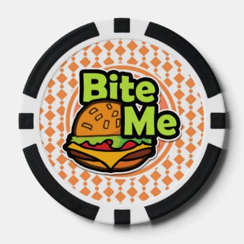 Bite Me Poker Chips by doozydoodles at Zazzle