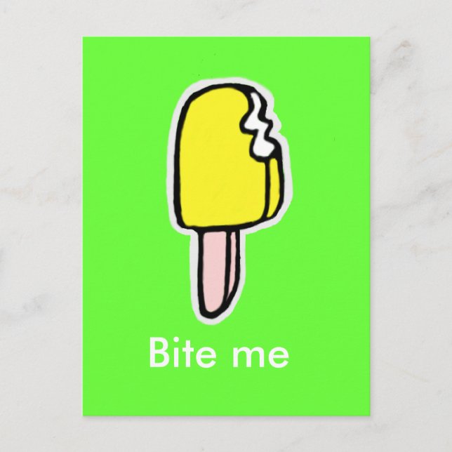 Bite me postcard (Front)
