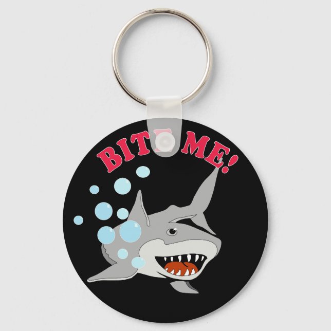 Bite Me Shark Keychain (Front)