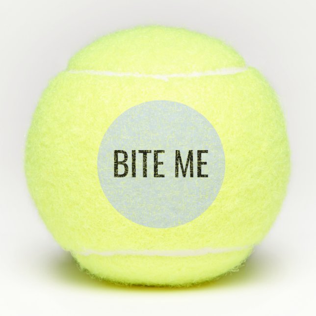 Bite Me Tennis Balls-set of 3 Balls (Front)