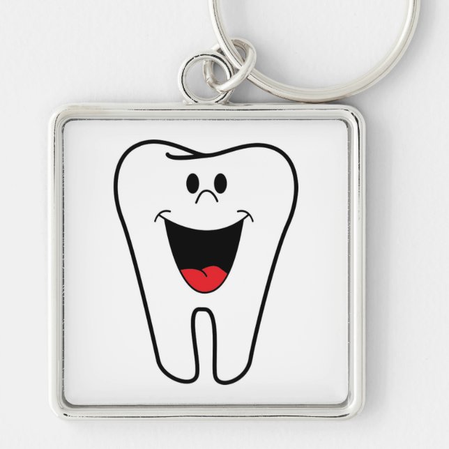 "BITE ME" TOOTH KEYCHAIN (Front)