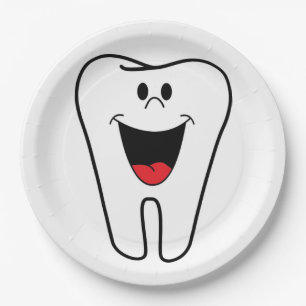 "BITE ME" TOOTH PAPER PLATES