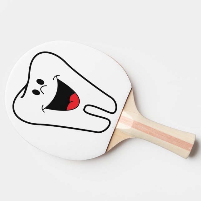 "BITE ME" TOOTH Ping-Pong PADDLE (Side)