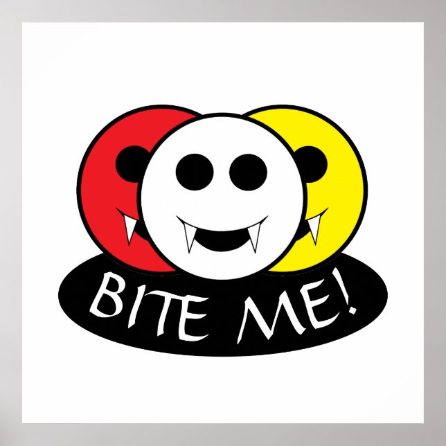 Bite Me! Vampire Poster (Front)