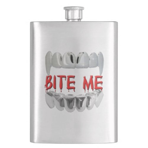 Bite Me Vampire Teeth Flask