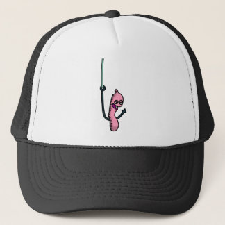 Bite Me! worm Trucker Hat