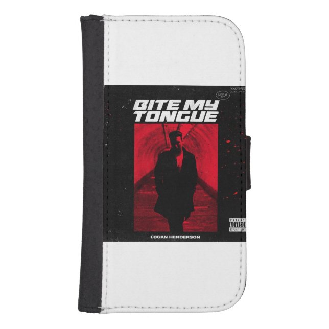 bite my tongue  samsung galaxy wallet case (Front)