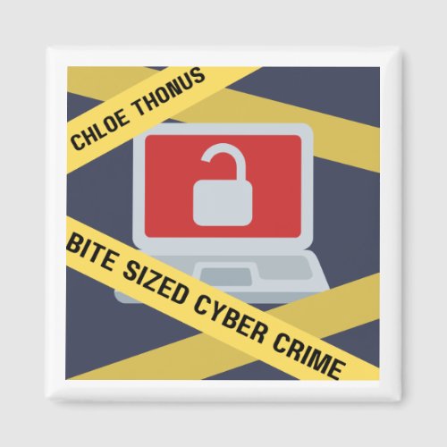 Bite Sized Cyber Crime Logo Magnet