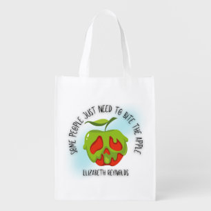 Bite the Apple Grocery Bag