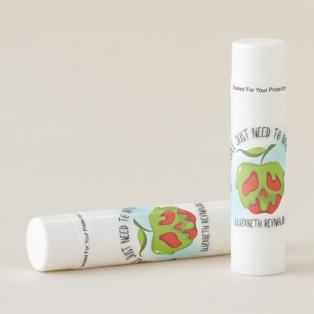 Bite the Apple Lip Balm (Front)