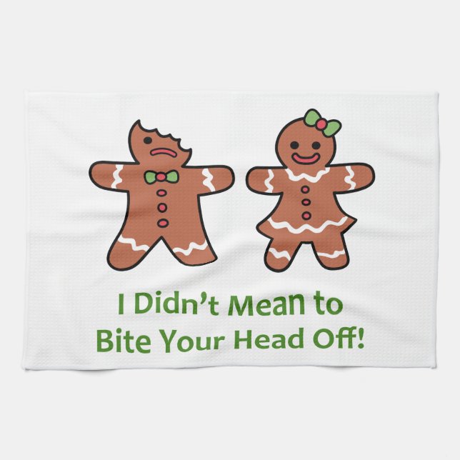 Bite Your Head Off Kitchen Towel (Horizontal)