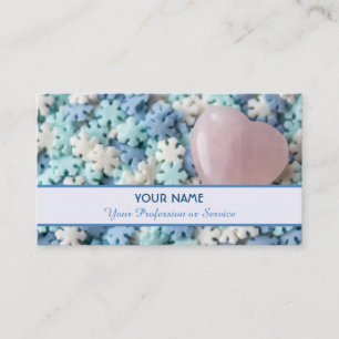 Biteable delicious candy snowflakes for you! business card