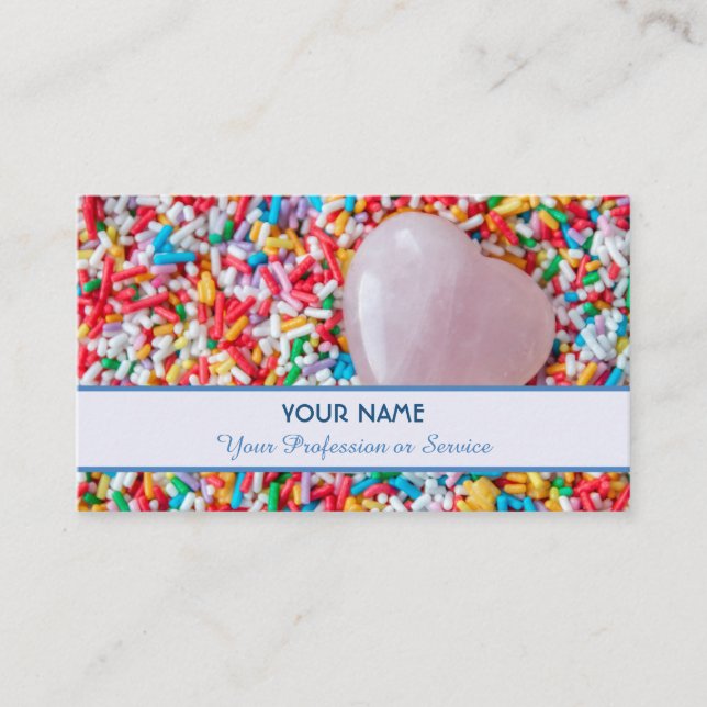 Biteable delicious candy sprinkles for you! business card (Front)