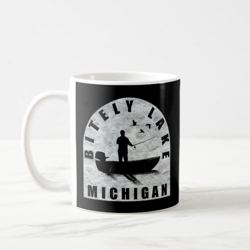 Bitely Lake Fishing Michigan  Coffee Mug
