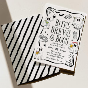 Bites, Brews and Boos Halloween Party Invite 