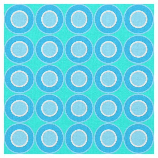 Bitesize Blue Donuts With Filling On Turquoise Fabric