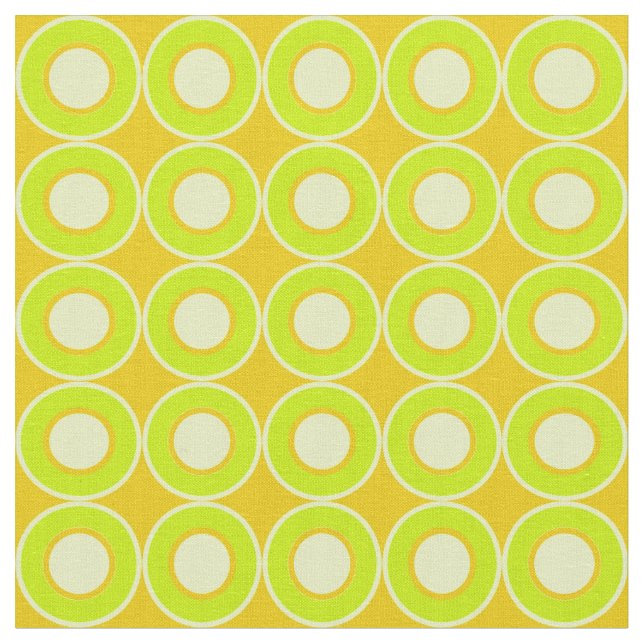 Bitesize Green Donuts With Filling On Ochre Fabric (Close Up)