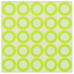 Bitesize Green Donuts With Green Fill On Yellow 2 Fabric
