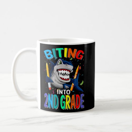 Biting Into 2nd Grade Shark Back To School  Coffee Mug