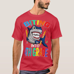 Biting Into 4th Grade Back To School Shark Premium T-Shirt