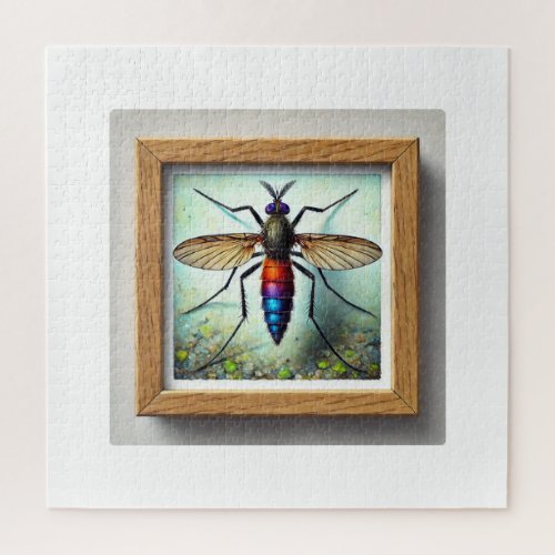 biting midge insect 040724IREF122 _ Watercolor Jigsaw Puzzle